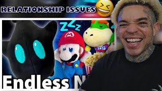 Crazy Mario Bros The Endless Night reaction [upl. by Noryv]