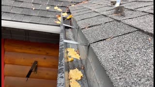 Gutter Cleanout and Install Gutter Guards 2024 [upl. by Nanni342]