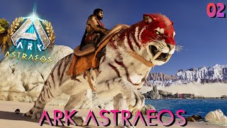 Taming An ALPHA Sabertooth  ARK Astraeos Episode Two [upl. by Onitnerolf258]