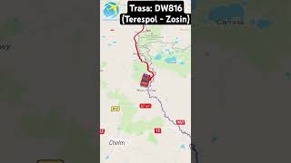 Trasa DW816 Terespol  Zosin [upl. by Nanahs172]