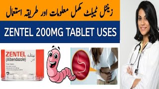 Zentel Tablet Useszentel 200mg uses in urduAlbendazole uses in urdu and side effects [upl. by Torin]