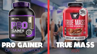 Pro Gainer Optimum Nutrition vs TrueMass BSN Understanding Differences Which Is the Winner [upl. by Yonita]