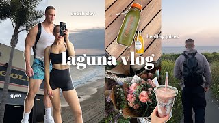 LAGUNA VLOG 🌊 morning workout healthy juices beach day amp watching sunset [upl. by Cocke9]