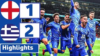 🔵⚪️ GREECE VS ENGLAND  2 1   HIGHLIGHTS  UEFA NATIONS LEAGUE [upl. by Assirt]