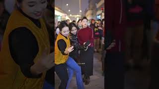 so many Beautiful Tibetan women dancing happily [upl. by Valentin]