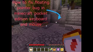 Minecraft Pocket Edition Keyboard and Mouse bug fix [upl. by Athenian991]