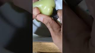 GREEN MACOPA LETS EAT green makopa macopa fruit satisfying shortsfeed shorts asmr [upl. by Durward130]