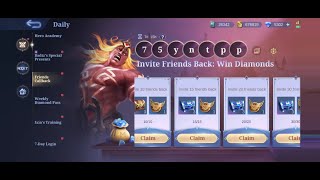 How to Complete Friends Callback  Invite Friends Back Win Diamonds  Mobile Legends Bang Bang [upl. by Goodard]