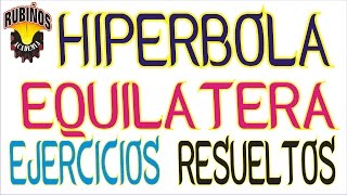 hipérbola equilátera  preguntas resueltas de geometría analítica [upl. by Gibbie]