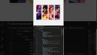 Card Hover Effect HTML CSS html code webdevelopment [upl. by Nrehtak]