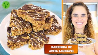 BARRINHA DE AVEIA FÁCIL E SAUDÁVEL 678  Receitas da Mussinha [upl. by Veal488]