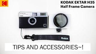 Kodak EKTAR H35  Half Frame  Tips and Accessories [upl. by Veal]