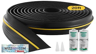 VEVOR Garage Door Threshold Seal Strip 20 FT Universal Bottom Waterproof PVC Review [upl. by Lleuqar]