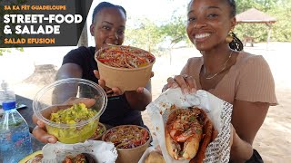 GUADELOUPE VLOG 7  CUISINE À LA PLAGE  HOT DOG DE GAMBAS GUACAMOLE NEMS AU THON ROUGE [upl. by Liza]