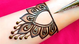 New stylish beautiful mehndi design  easy mehndi design  mehndi ka design  mehndi design  mehndi [upl. by Chloette]