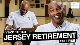 Vince Carter Jersey Retirement Surprise [upl. by Holcomb]