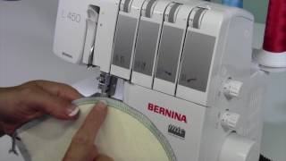 Bernina L450 27 Serging Inside amp Outside Curves [upl. by Dougy]