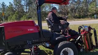 2011 Toro Reelmaster 7000 Diesel Reel Mower [upl. by Scuram654]