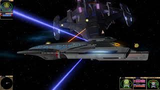 Star Trek Bridge Commander Akira Class Vs Dominion Battleship [upl. by Sivat]