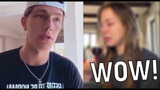 Tayler Holder Reacts to Charly Jordan CRYING breakup [upl. by Strephonn]