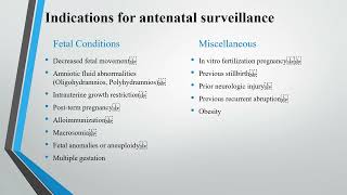 Antepartum fetal surveillance [upl. by Arrahs]