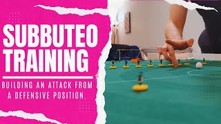 Subbuteo Training  Building attacks from a defensive position [upl. by Silvan575]