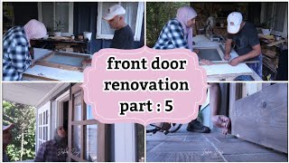 Rénovation dentrée front door renovation Part 5تجديد مدخل المنزل [upl. by Devland66]