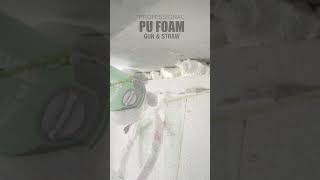 How to Fill the Gaps Between Roof amp Wall Joint with PU Foam Spray [upl. by Lewls]