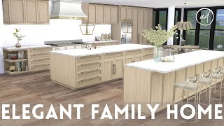 ELEGANT FAMILY HOME  Sims 4  CC SPEED BUILD [upl. by Harrod]