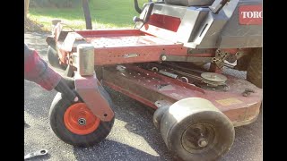 NO FLAT solid wheels tires on TORO TIMECUTTER zero turn mower [upl. by Leede]