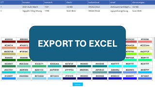 Export to Excel trong Power Apps [upl. by Selene]