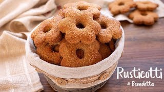 RUSTICOTTI DI BENEDETTA Ricetta Facile BISCOTTI INTEGRALI CON GRANO SARACENO SENZA UOVA SENZA BURRO [upl. by Garson]