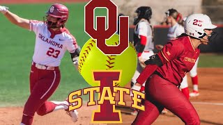 NCAA Softball Highlights 1 Oklahoma vs Iowa State March 10 2024 [upl. by Anahgem]