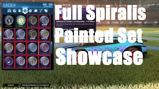 Rocket League  Full Spiralis Painted Set  Showcase  LeonFix [upl. by Morra]