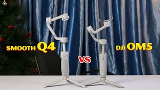 So sánh Dji OM5 vs Smooth Q4  Nên chọn gimbal nào [upl. by Genesa]