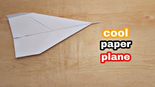 How to make cool paper airplane easy to fold [upl. by Anaj148]