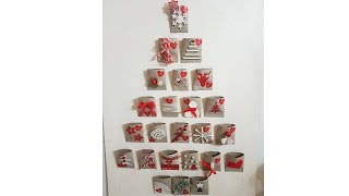 Calendario dellAVVENTO fatto a mano con I ROTOLI CARTA IGIENICA 🎅 DIY [upl. by Neumann]