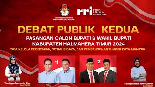 Debat Publik Kedua Calon Bupati dan Wakil Bupati Kabupaten Halmahera Timur [upl. by Buchheim]