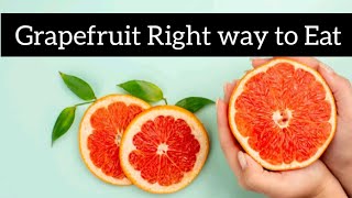 Grapefruit Right way to eatbenefits 🍊 subscribe and like reeb basry official ❣️🫰 [upl. by Jaehne]