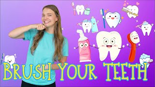 Brush Your Teeth Song  Silly Miss Lily Kids Songs  Songs for Toddlers [upl. by Isabea267]