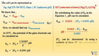 Determination of pH  by coupling hydrogen glass amp quinhydrone electrodes to sat calomel electrode [upl. by Elo]