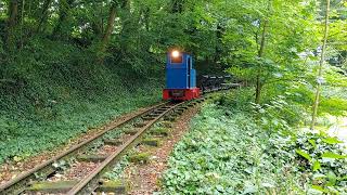 Feldbahn Grauerort Kipplorenzug mit der OampK Rl1c [upl. by Lledner]