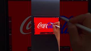 BEST COCA COLA Logo ANIMATION 😻 procreatetutorial logoanimation cocacola logo logoscommercial [upl. by Chin]