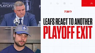 Maple Leafs react to play off exit in Game 7 vs Boston [upl. by Gnauq105]