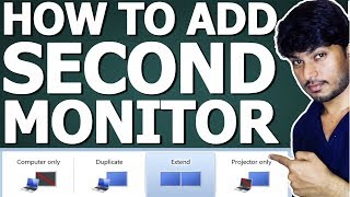 How to Add Second Monitor to your computer [upl. by Yregram831]