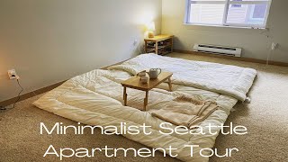 Ultimate Minimalist Apartment Tour Downtown Seattle Family of 4 [upl. by Adarbil]