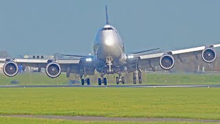 SPECTACULAR HEAVY STORM LANDINGS Winds up to 100kmh Amsterdam Schiphol Airport [upl. by Bourgeois555]