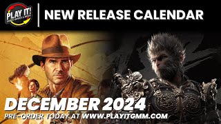 Play It  New Release Calendar  December 2024 [upl. by Juni]