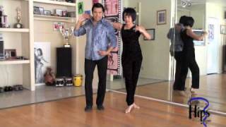 Salsa Lesson By Salomon amp Sandra Rivera Men Walk Ladies Walk Wrap Around [upl. by Elihu450]