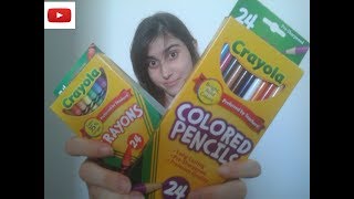 Resenha Giz de Cera E Lápis De Cor Crayola [upl. by Gerome]